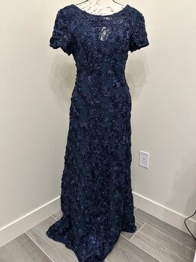Macys Maxi Macy's Navy Blue Formal Dress Prom Dress Macy's S (4-6) New  Mercari